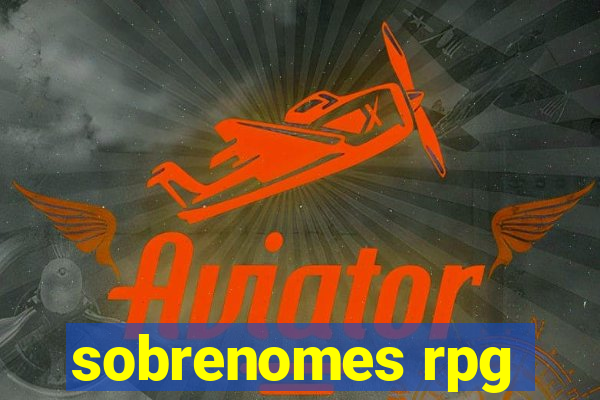 sobrenomes rpg